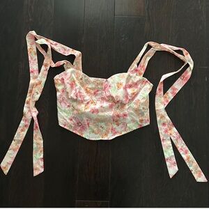 floral print crop top